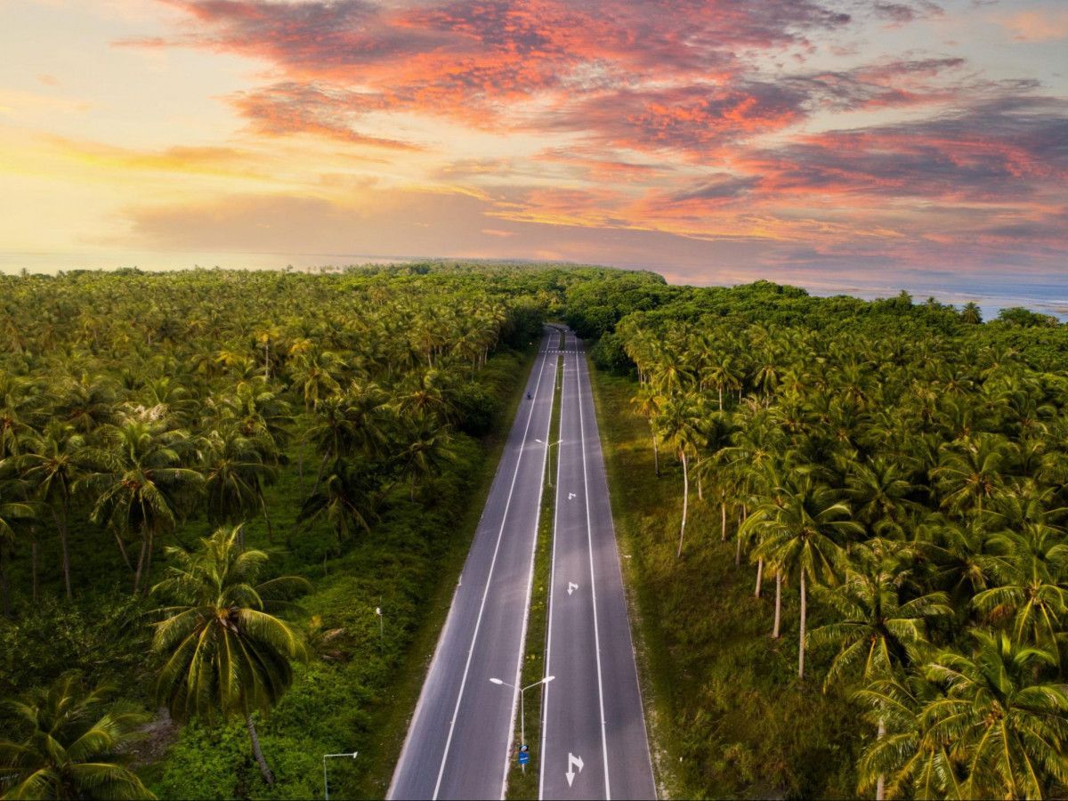 Laamu Atoll from above